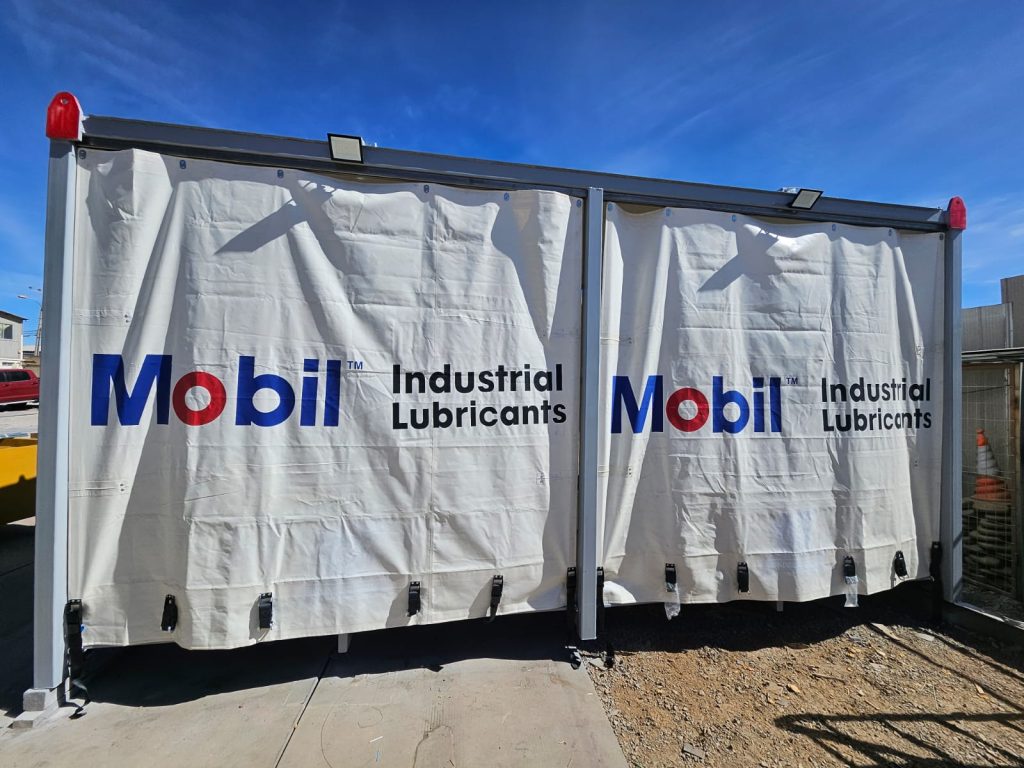 Modular porta Bins con lona